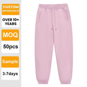 Pantalones Deportivos Unisex Casuales de Color Sólido, con Forro Polar Grueso de 350G, con Logotipo Bordado Personalizado - Product Image 1