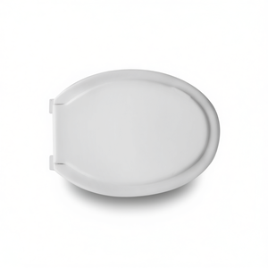 Siège de toilette blanc en PP, forme ovale, ajustement universel - Product Image 3