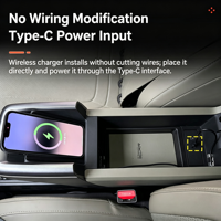 15W Kabelloses Autoladegerät für Chery ICAR V23 2025 Schnelles Ladepad Telefonhalter Konsolenorganizer Innenraum-Zubehör