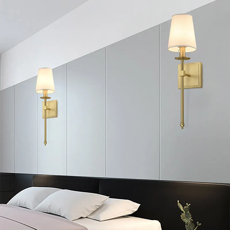 インテリアライトファンシー階段銅ウォールライト家の装飾のための新しいスタイルのホテル照明ヨーロッパ