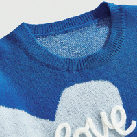 Pull tricoté pour homme, logo personnalisé OEM/ODM, 12GG, nylon/acrylique, faible MOQ, vente en gros, directement de l'usine