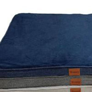 Tapis et coussinets pour animaux de compagnie en éponge cristalline super douce de 5 cm, design moderne uni, imperméable, antidérapant, bleu foncé, 80x120 cm, qualité supérieure - Product Image 6