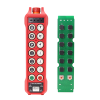 Control Remoto Industrial Inalámbrico de 12 Botones con Doble Velocidad y Bloqueo, Anti-interferencias, IP67, para Grúa Puente