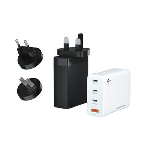 गन प्रौद्योगिकी 100 डब्ल्यू 3 प्रकार-सी 1 USB-A विनिमेय प्लग फोन मल्टी-फंक्शन बैटरी फास्ट वॉल चार्जर पावर सप्लाई एडाप्टर - Product Image 1