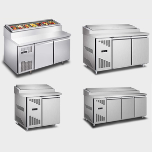 Commercial Pizza Refrigerator Stainless Steel Air Cooled Salad <b>Bar</b> Refrigerator Counter <b>Fridge</b> - Product Image 4