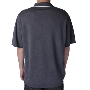 Camiseta de hombre con logotipo personalizado, polos de alta calidad, prendas de punto de manga corta, suéter de punto de algodón POLO para hombre - Product Image 3