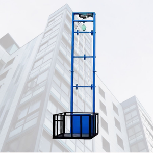 Elevador de Carga de Alta Velocidad, Elevador Vertical Hidráulico con Rieles, Plataforma Elevadora para Construcción - Product Image 3