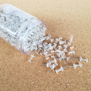 Giảm Giá Mạnh 500PSC Chốt Đẩy Trong Suốt Cho Bảng Thông Báo Đinh Bấm Ngón Tay Cái Cho Bản Đồ Ảnh Lịch - Product Image 6