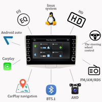 Reproductor Multimedia Inalámbrico para Automóvil con Sistema Linux de 9 Pulgadas, CarPlay, Android Auto, GPS, FM, DSP, Bluetooth, para VW Magotan/CC/Passat B7/B6