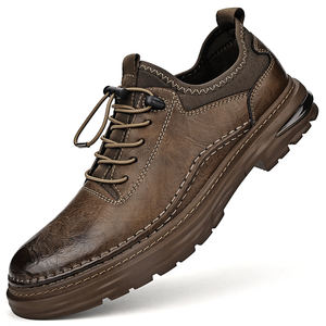 Заводская поставка 4 сезона ручной работы натуральная кожа мужская повседневная обувь - Product Image 1
