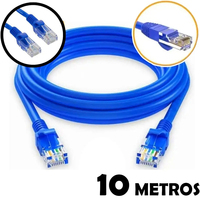 Kabel Patch jaringan kecepatan tinggi Cat5e UTP, kabel LAN Patch tanpa pelindung dengan colokan RJ45 untuk menghubungkan peralatan jaringan