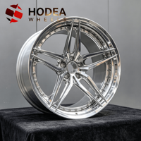 Rines Forjados de 2 Piezas de 18/19/20/21/22 Pulgadas, Cóncavos y Pulidos, para Mustang, Camaro, Challenger, Tesla Model 3/Y, Tamaño PCD ET Personalizado