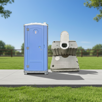 Toilettes mobiles en HDPE, WC portables modernes, pliables, écologiques, garantie 5 ans, utilisation en extérieur, location de toilettes