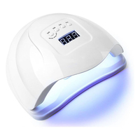 Lampe à ongles UV LED à marque privée Sun X5 Plus, haute puissance 150W, rechargeable, portable, en métal, pour séchage de vernis gel, usage domestique et professionnel