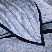 Parure de lit en coton peigné 100% écologique certifiée OEKO-TEX, imprimé floral, haute qualité, 600 fils, avec taie d'oreiller thérapeutique