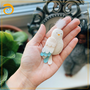 Cintre en bois personnalisé pour bébé, jouet pour berceau, <span class=keywords><strong>mobile</strong></span> en feutre, jouets mobiles pour bébé, série herbe et forêt - Product Image 5