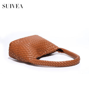 Premium Sense Manual bolso trenzado principios de otoño nuevo Simple ocio monedero moda bolsos tejidos a mano textura axila bolsa - Product Image 4