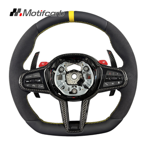 พวงมาลัยคาร์บอนแบบกำหนดเองสำหรับอัพเกรด BMW LCI รุ่น M340i M440i M550i X3M X5M G20 G30 G05 M2 M3 M4 ปี 2018-2024 - Product Image 1
