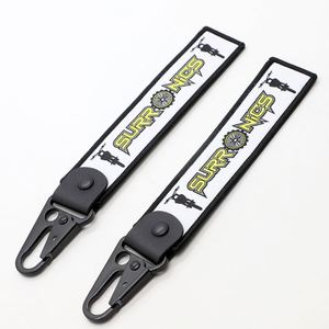 Porte-clés en cuir personnalisé en gros sur le thème du vélo avec mousqueton pour merchandising de marque cycliste - Product Image 1