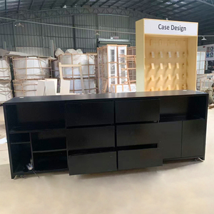 Comptoir de réception moderne en MDF pour salon de beauté, caisse de magasin de vêtements, établissement de formation, éclairage LED, hôtels, immeubles de bureaux - Product Image 6