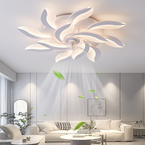 โคมไฟพัดลมติดเพดานแบบใหม่ ดีไซน์ทันสมัย เรียบง่าย เหมาะสำหรับห้องนั่งเล่น 110v สไตล์นอร์ดิก สำหรับร้านอาหาร - Product Image 2