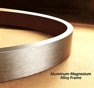 Profils de <span class=keywords><strong>cadre</strong></span> ronds en aluminium brossé noir, vente en gros d'usine, taille personnalisée pour la décoration intérieure, <span class=keywords><strong>cadre</strong></span> photo circulaire artistique - Product Image 5