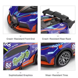 1: 22 27 Frequency PVC Transparent Car Shell <strong>Bugatti</strong> Sports Car <strong>Toys</strong> with Lights for Boys - Product Image 4