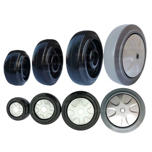 S-S 75 100 125 150 mm <span class=keywords><strong>3</strong></span> 4 5 6 pouces roues en caoutchouc de haute qualité - Product Image 2