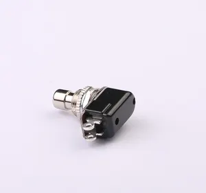 3A 250VAC OFF-(ON) Metal Push Type Toggle Switch Machinery per cavi di controllo automatico 2 terminale di saldatura T601A2U Toowei