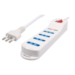 شريط طاقة إيطالي من النوع 10A منفذ USB للبيع بالجملة سلك تمديد كهربائي أوروجواي شيلي صناعي 16A تصنيف 5 منافذ Ac SDK - Product Image 1