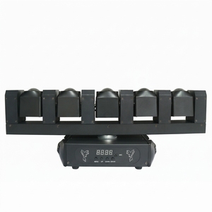 Nueva Luz LED <span class=keywords><strong>de</strong></span> Cabeza Móvil <span class=keywords><strong>de</strong></span> Cinco Dedos 40W, Foco Giratorio con Movimiento Lento, Control por <span class=keywords><strong>Voz</strong></span>, Iluminación <span class=keywords><strong>de</strong></span> Escenario - Product Image 4