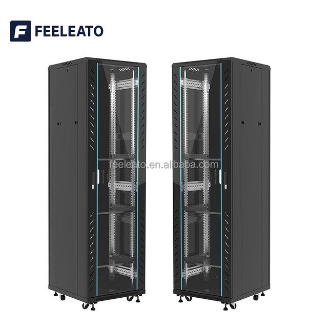 27U Standard Depth 19 Inch Server Rack Cabinet with Double 4-Post Open Frame SPCC Steel Powder Coated in Stock