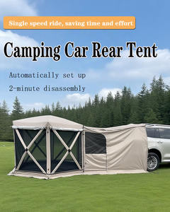 Toldo Portátil de Tela Oxford para Exteriores, Plegable, Conectable, para Puerta Trasera de Coche, Toldo Individual para Camping, para SUV, <span class=keywords><strong>Furgoneta</strong></span>, Tienda de Campaña para Camping - Product Image 3