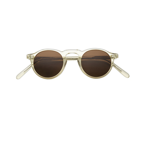 Kính mát thời trang cao cấp Ý, kiểu dáng cổ điển, logo tùy chỉnh, gọng tròn trong suốt làm từ acetate Mazzucchelli, có khả năng phân cực - Product Image 1