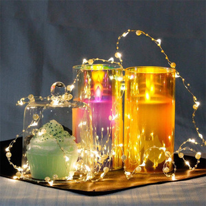 Pin Hoạt Động 20 Leds Chuỗi Ngọc Trai Vòng Hoa Đảng Cổ Tích Đèn Cho Phòng Ngủ Vườn Đám Cưới Kỳ Nghỉ Trang Trí Cho Vườn - Product Image 2