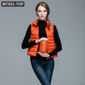 Gilet léger personnalisé chaud bulle compressible sans manches doudoune gilet hiver gilet doudoune femmes doudoune gilet - Product Image 4