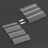 Plateau à épices en acrylique transparent, 4 niveaux, organisateur de tiroir à épices pour armoires de cuisine