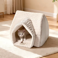Nid pour animaux de compagnie Pure Sleep Winter, entièrement fermé, pour chats et chiens de petite et moyenne taille, chaud, respirant, lavable.