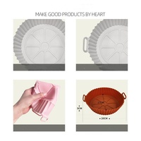 Moule de cuisson en silicone réutilisable pour friteuse à air chaud, accessoires de four, ensemble de doublures en silicone pour friteuse à air chaud, pot pour friteuses à air chaud