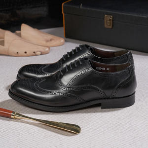 Zapatos Formales de Vestir para Hombre, de Cuero Genuino Hecho a Mano, con Punta Redonda, Estilo Gentleman, para Otoño y Bodas - Product Image 3