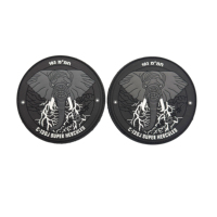 Patchs personnalisés 3D en PVC souple à coudre ou thermocollants avec motifs alphabet et fleurs pour chapeaux et vêtements