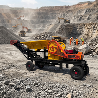 Trituradoras de Mandíbulas Móviles para Exportación a África, Especialmente Diseñadas para Triturar Granito y Minerales de Oro, Equipadas con Dispositivos de Transporte