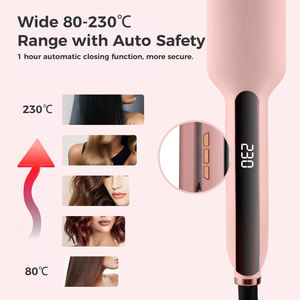 مكواة فرد الشعر بريتيك ذات اللوح العريض بطلاء سيراميك، مكواة شعر كهربائية احترافية - Product Image 3