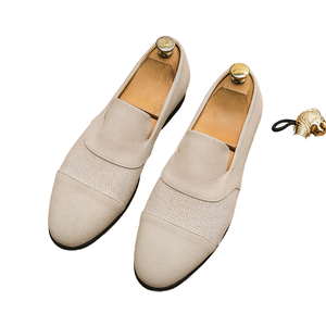 2024 Stylish Solid Summer Loafers Shoes for Men Slip-On PU Upper EVA Insole Driving Shoes Casual Leather Shoes For Men - Product Image 1