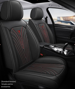 Fundas y Cojines Universales de Cuero PVC para Asientos de Coche con Soporte Lumbar para Civic, Corolla, Polo, Accord, Yaris - Estilo Ejecutivo - Product Image 5