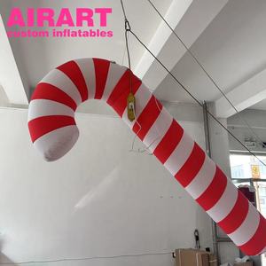 Tongkat permen tiup harga grosir liburan Natal halaman dekorasi menggantung manis tiup untuk iklan - Product Image 6