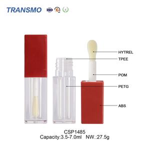 Tubes de brillant à lèvres vides personnalisables avec logo, 3,5-7,0 ml, emballage en plastique avec pinceau pour blush – Vente chaude - Product Image 3