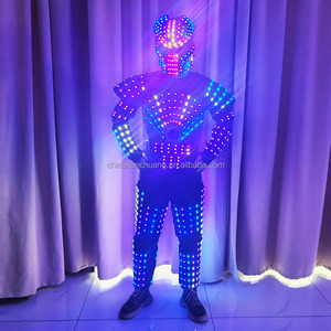 <span class=keywords><strong>ชุด</strong></span>เต้นเรืองแสง LED พร้อมไฟนีออน <span class=keywords><strong>ชุด</strong></span> EL Wire พร้อมหมวก แว่นตา ถุงมือ สำหรับงานคาร์นิวัล ขบวนพาเหรด งานเรฟ เทศกาล การแสดงบนเวที - Product Image 6