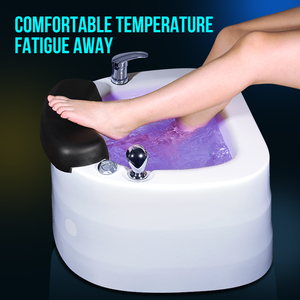 Máquina de baño de spa de pies de pedicura moderna de lujo, <span class=keywords><strong>silla</strong></span> de pedicura electrónica con lavabo, masaje y masajeador, estilo orgánico para salones - Product Image 5
