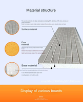 Panneau mural extérieur décoratif en acier/aluminium isolant avec fonction imperméable et écologique pour la construction de villas et de chambres froides